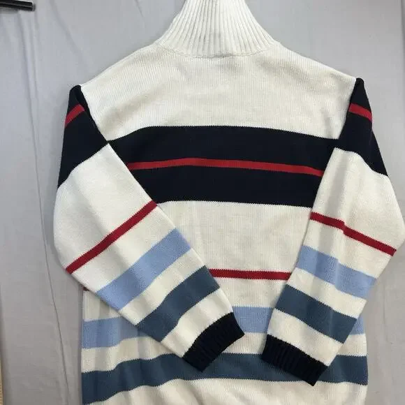 Vtg Southpole Sweater Mens XL Mock Turtleneck Striped Multicolor 90s Y2k Hip Hop - Picture 9 of 11